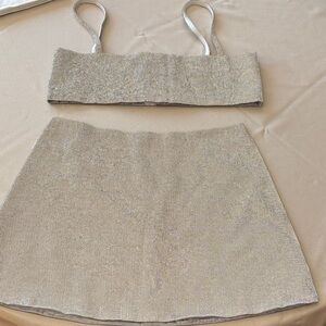 Elegant Silver Skirt